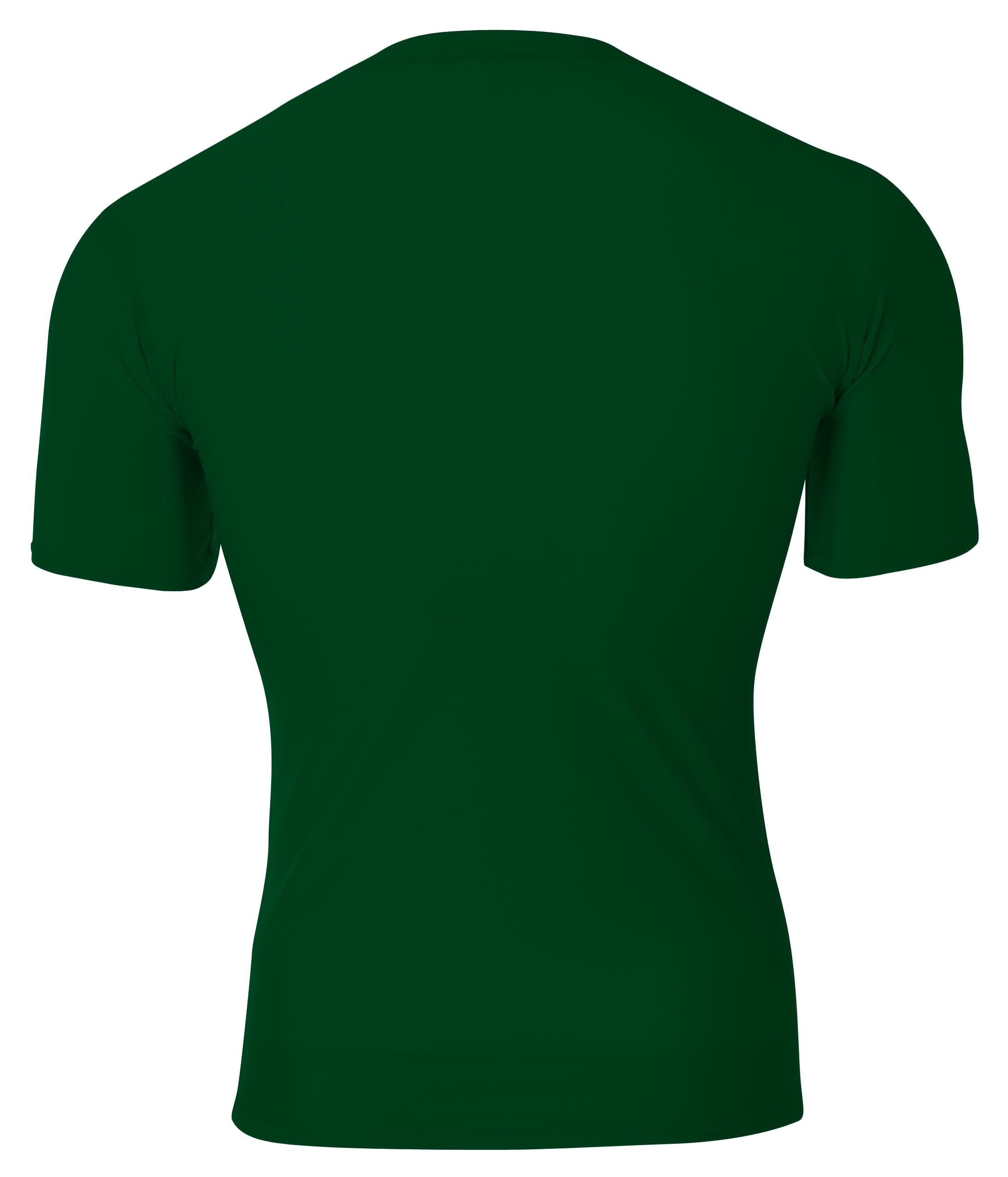 A4 Youth Short Sleeve Compression Crew - FOREST - back