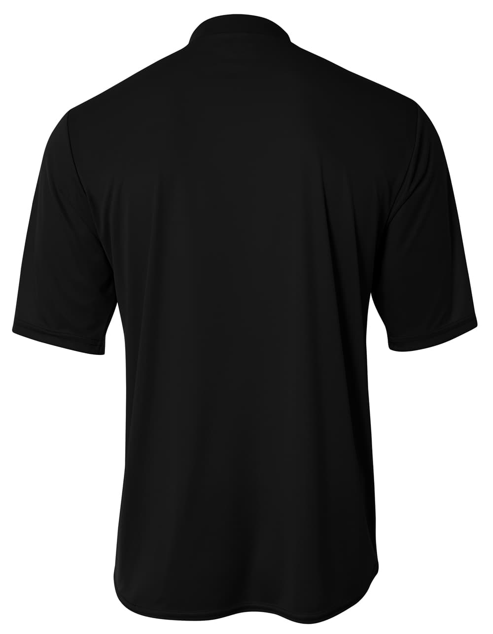 A4 Tek 2-Button Henley - BLACK - back