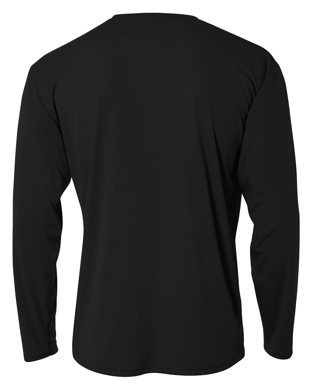 A4 Cooling Performance Long Sleeve Crew - BLACK - back