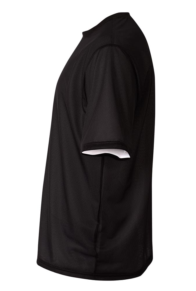 A4 Match Reversible Jersey - BLACK/WHITE - side