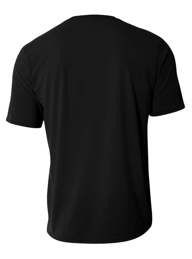 A4 Spun Poly Tee - BLACK - back