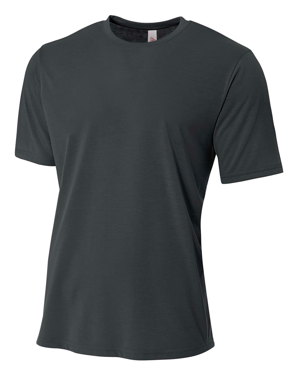 A4 Spun Poly Tee - GRAPHITE - front
