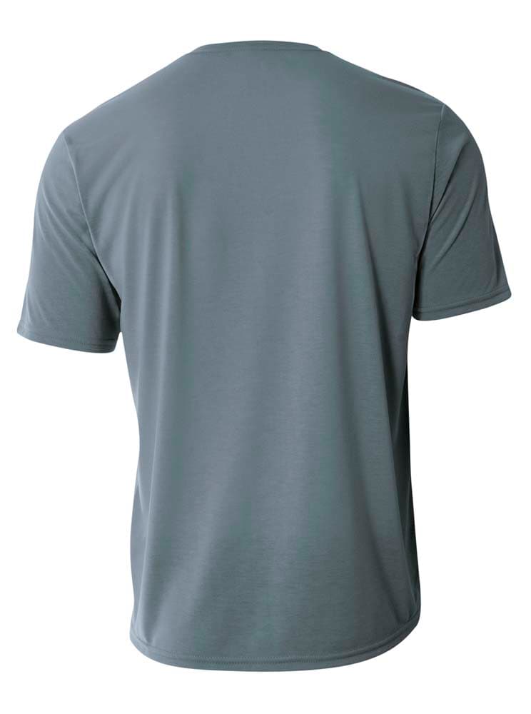 A4 Spun Poly Tee - GRAPHITE - back