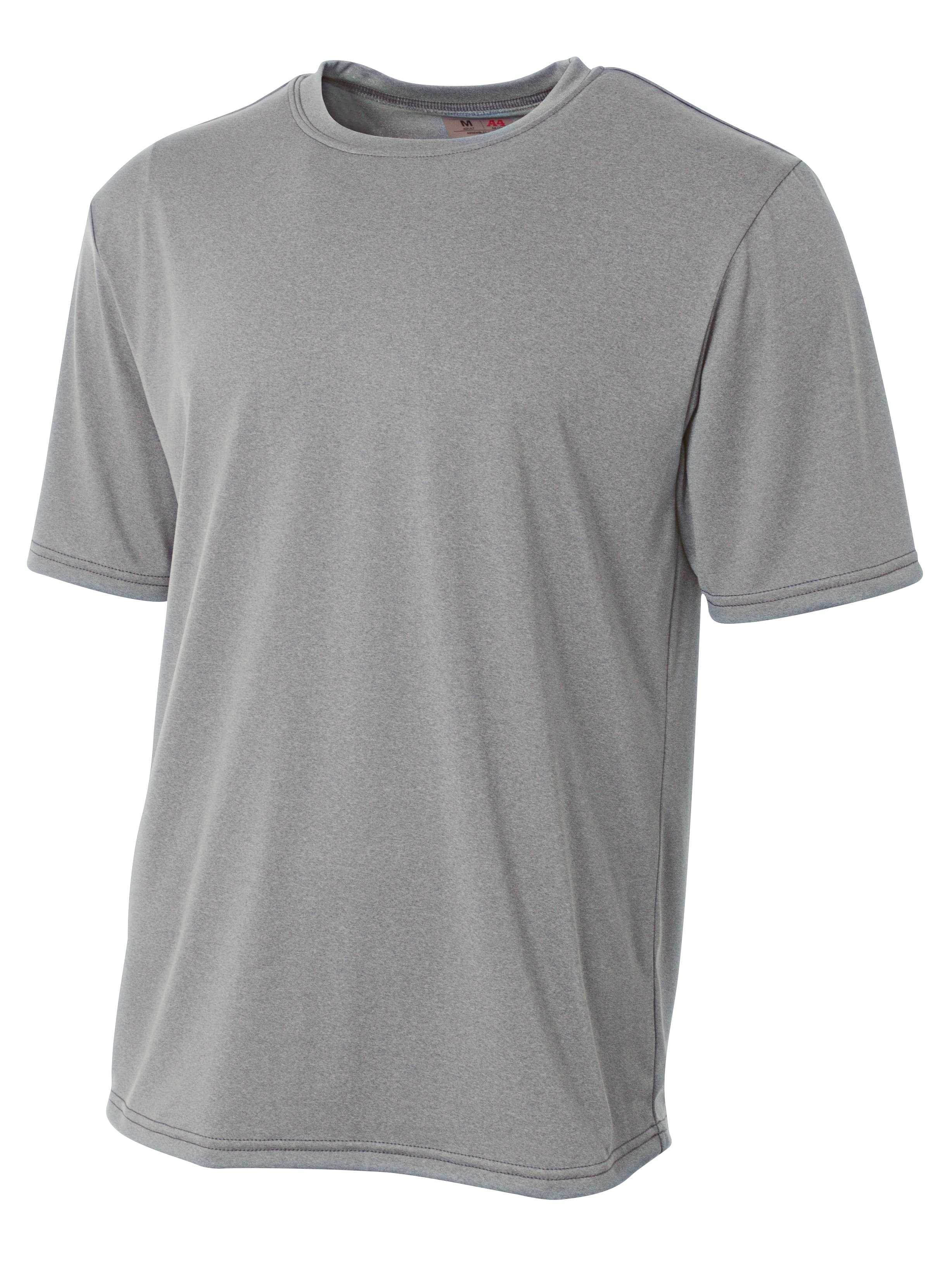 A4 Topflight Heather Tee - ATHLETIC HEATHER - front
