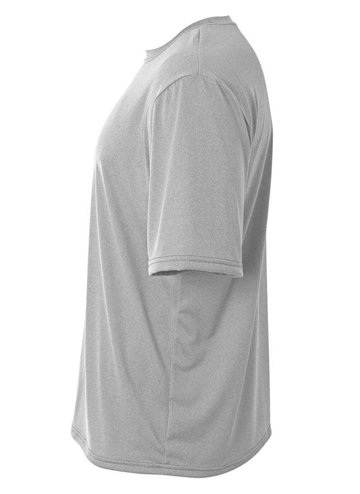 A4 Topflight Heather Tee - ATHLETIC HEATHER - side