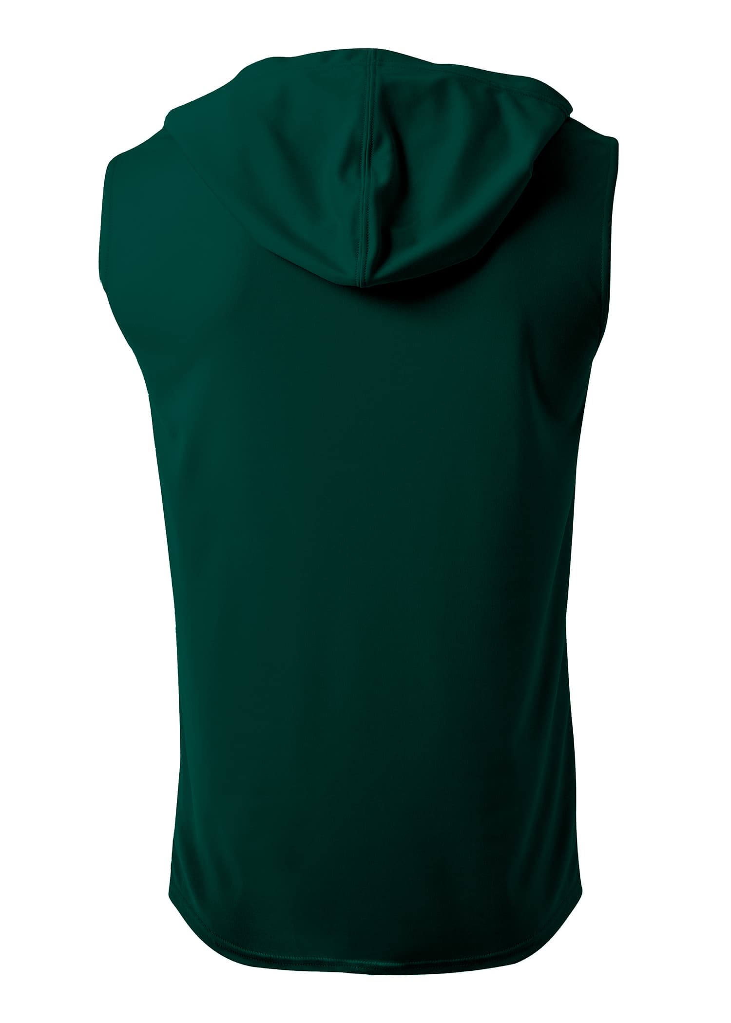 A4 Sleeveless Hooded Tee - FOREST - back