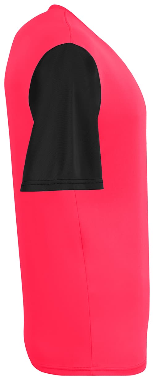 A4 Youth Sprint Color Block V-Neck - CORAL/BLACK - side