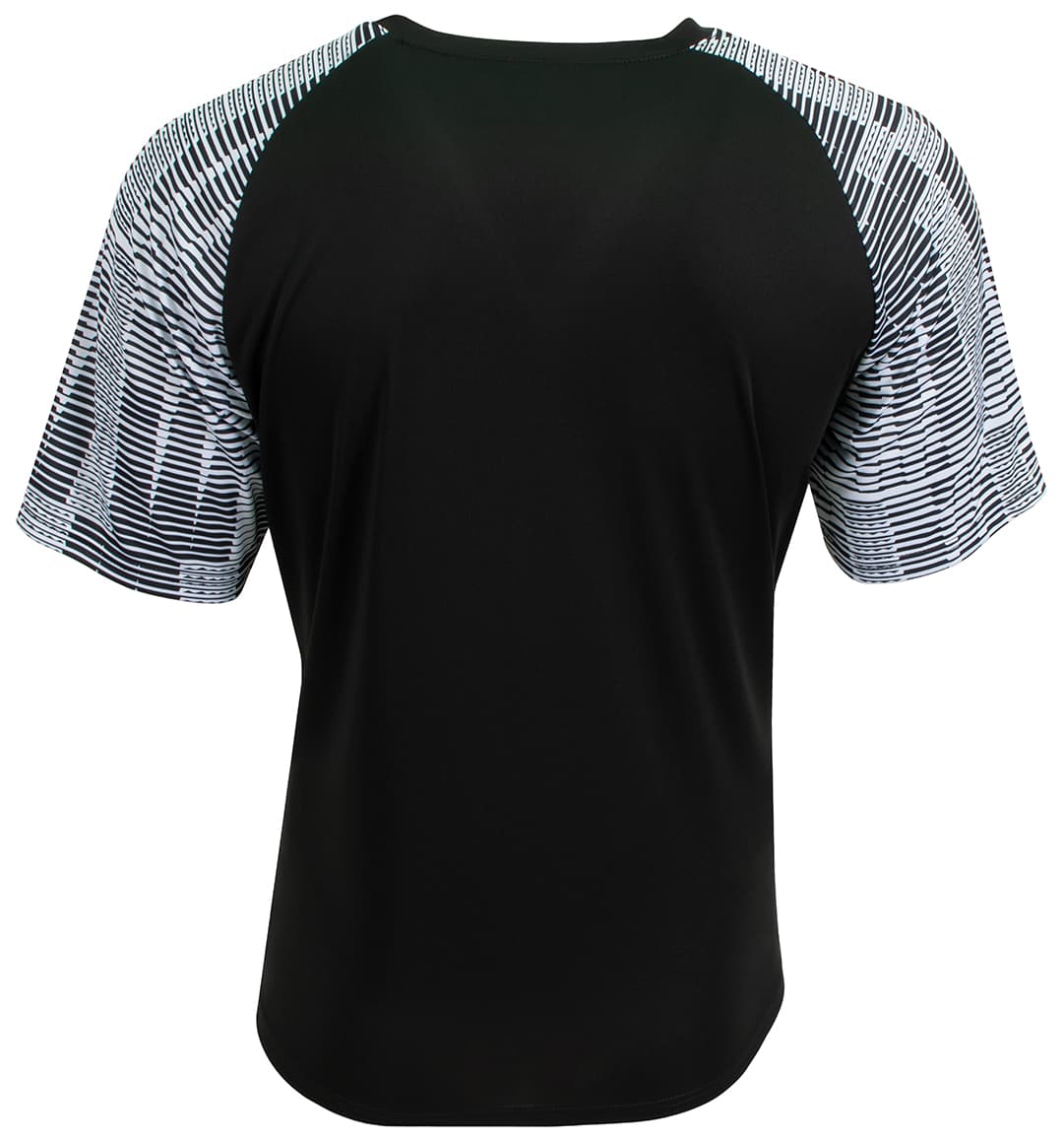 A4 Youth Attacker Soccer Jersey - BLACK/WHITE - back