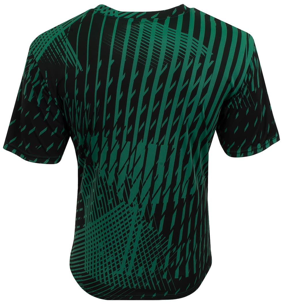 A4 Youth Ricochet Soccer Jersey - FOREST/BLACK - back