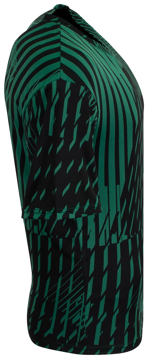 A4 Youth Ricochet Soccer Jersey - FOREST/BLACK - side