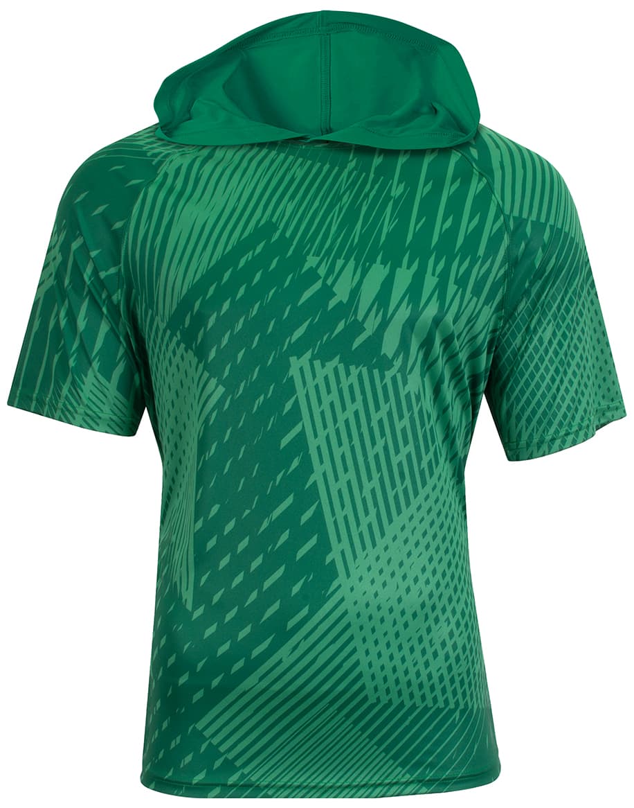 A4 Youth Ricochet Hooded Tee - KELLY FOREST - front
