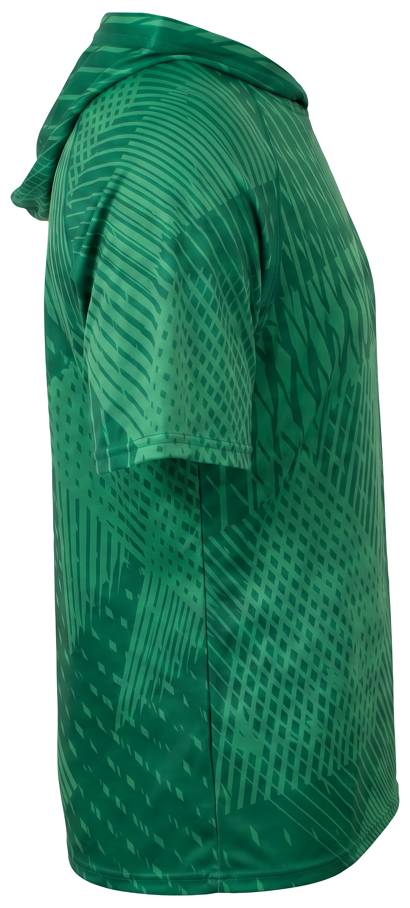 A4 Youth Ricochet Hooded Tee - KELLY FOREST - side
