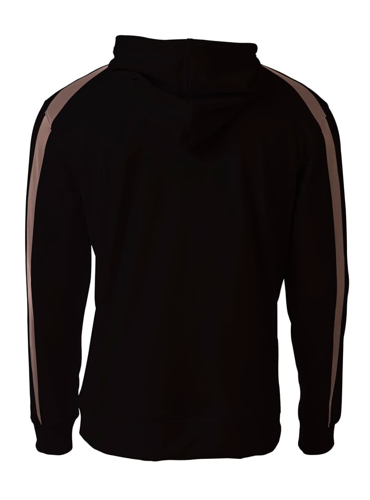 A4 Youth Spartan Fleece Hoodie - BLACK/GRAPHITE - back