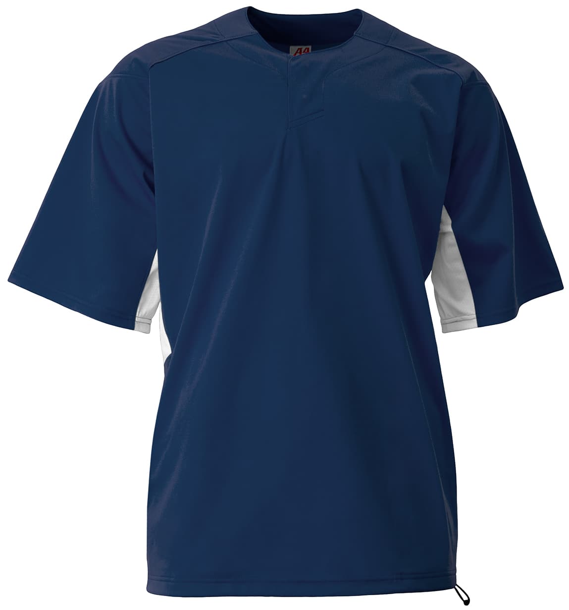 A4 Youth Pro DNA Batting Jacket - NAVY/WHITE - front