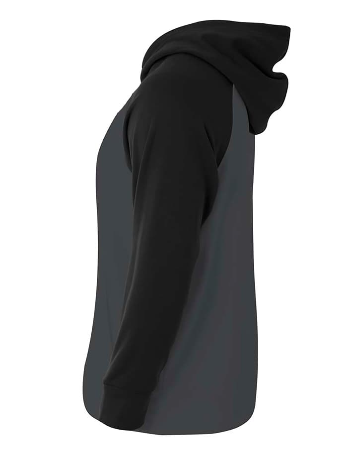 A4 Color Block Tech Fleece Hoodie - GRAPHITE/BLACK - side