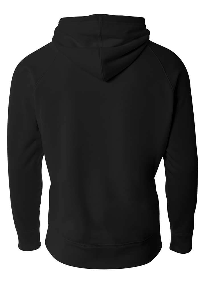 A4 Tech Fleece Hoodie - BLACK - back