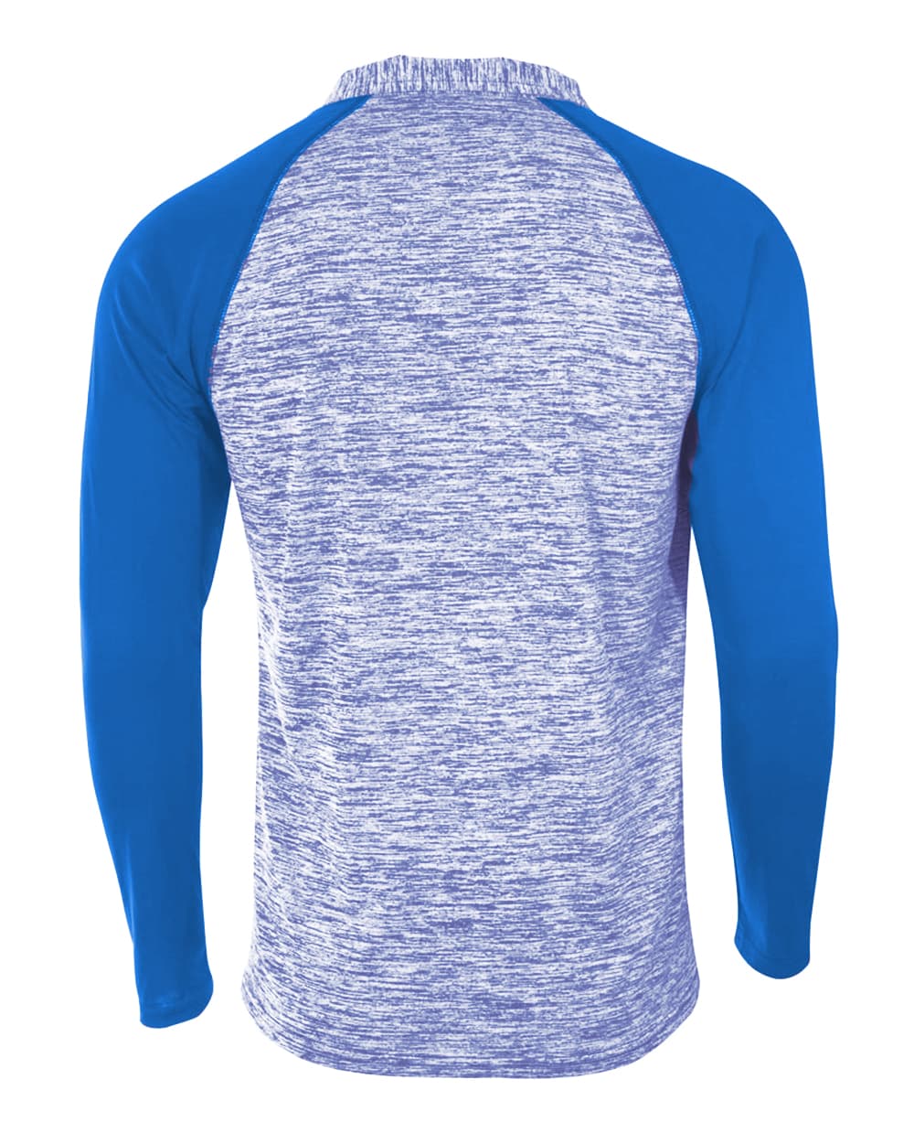 A4 Youth Quarter Zip Space Dye - ROYAL - back