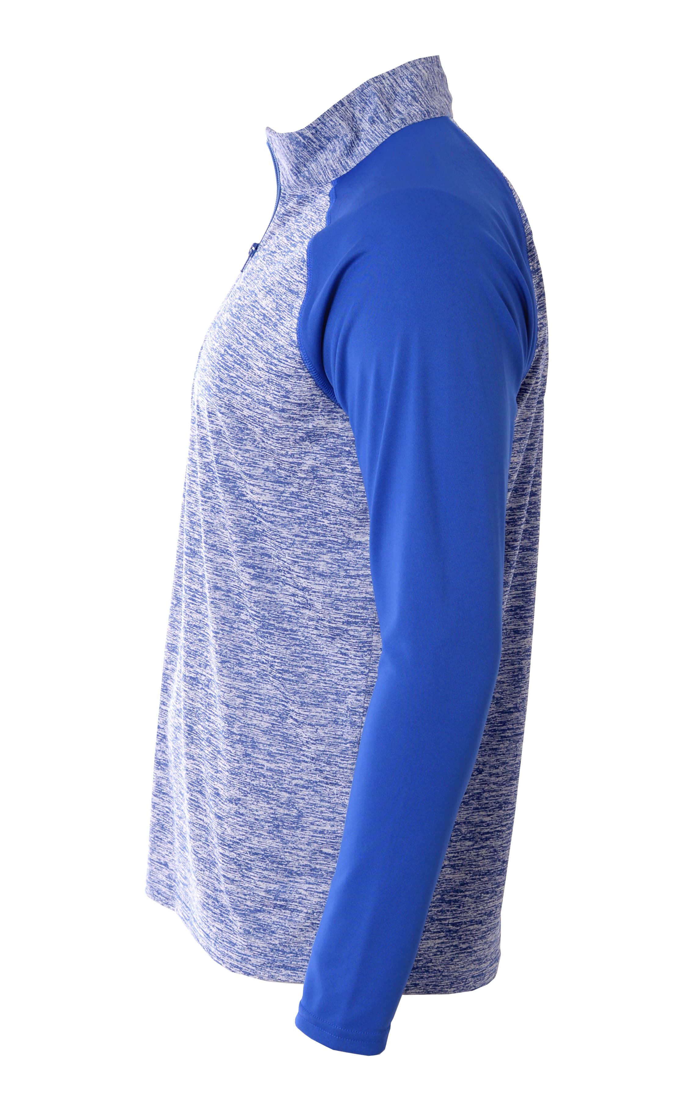 A4 Youth Quarter Zip Space Dye - ROYAL - side