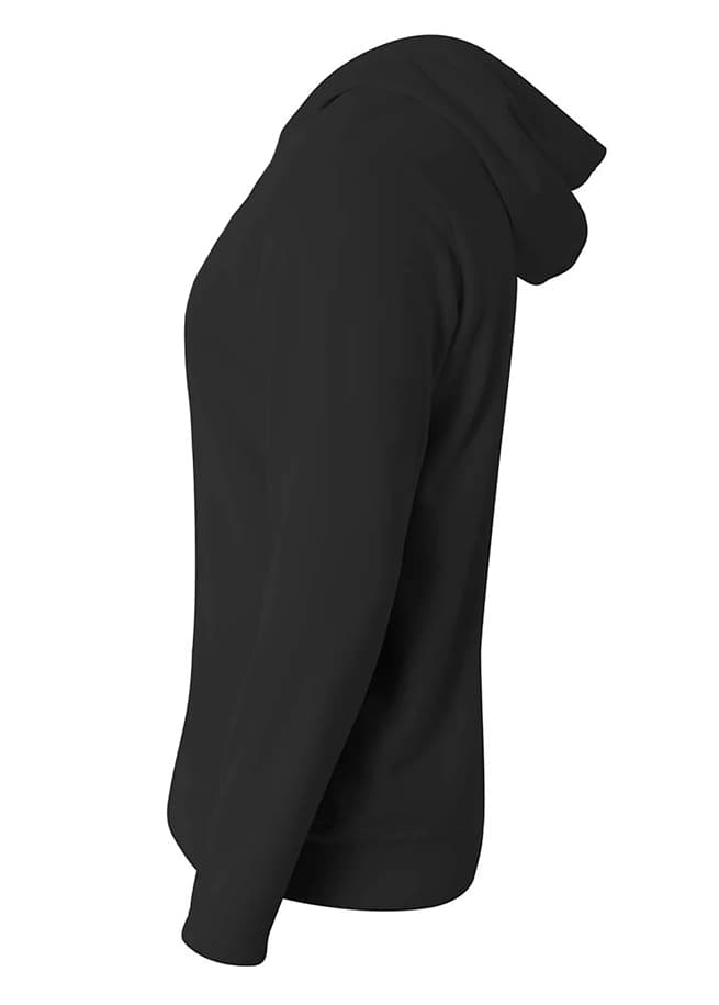 A4 Full Zip Color Block Fleece Hoodie - BLACK/GRAPHITE - side
