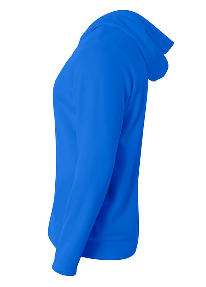 A4 Full Zip Color Block Fleece Hoodie - ROYAL/GRAPHITE - side