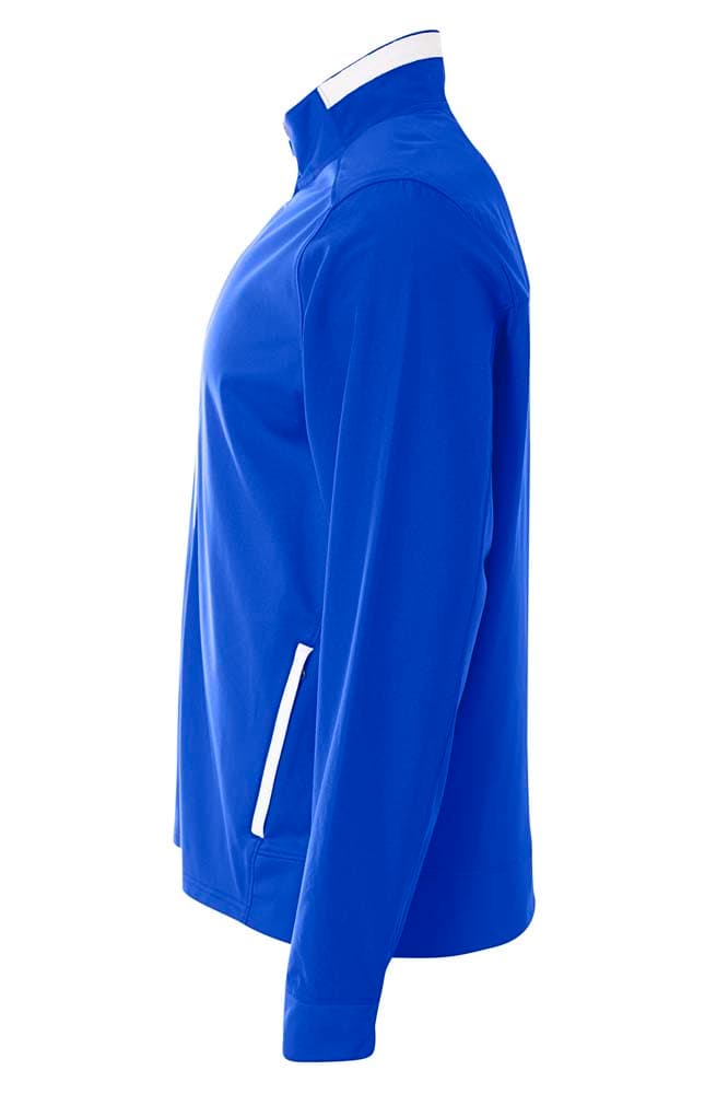 A4 Youth League Full Zip Warm Up Jacket - ROYAL/WHITE - side