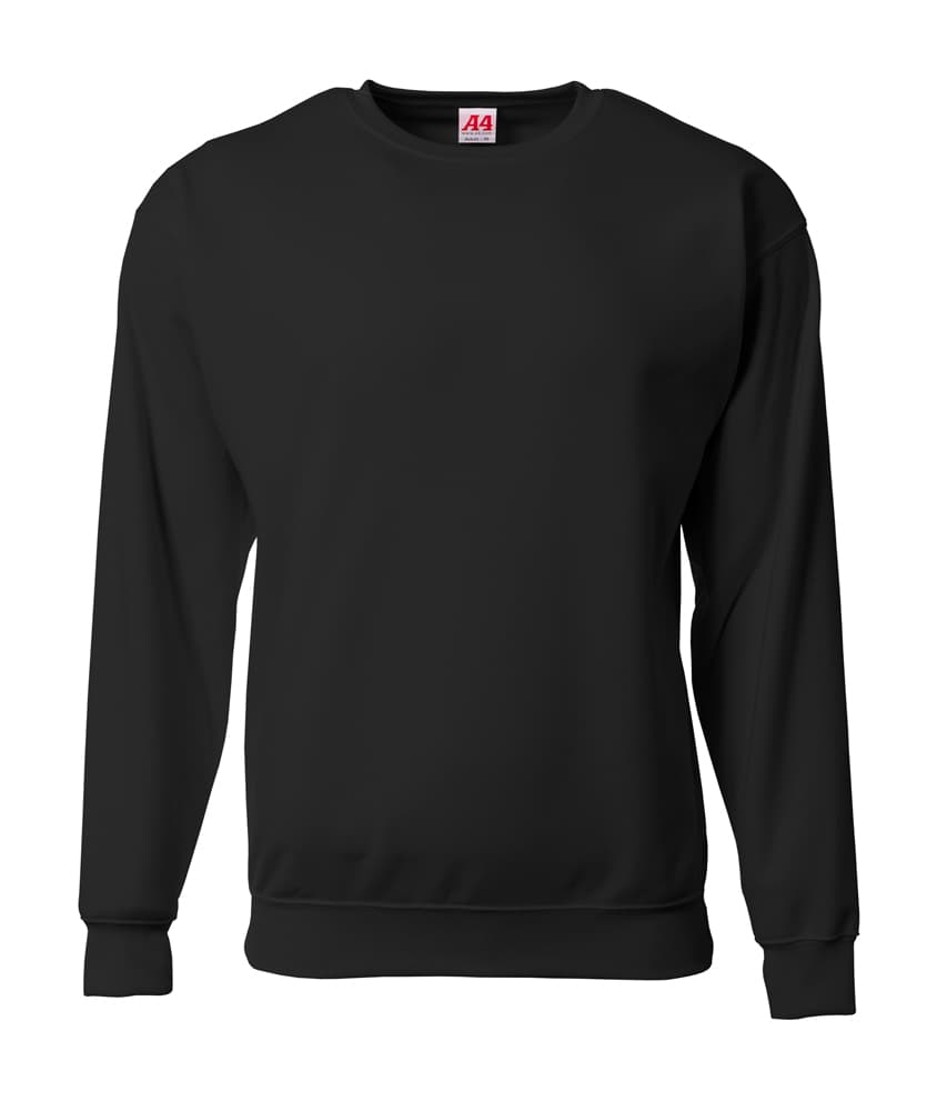 A4 Sprint Fleece Sweatshirt - BLACK - front