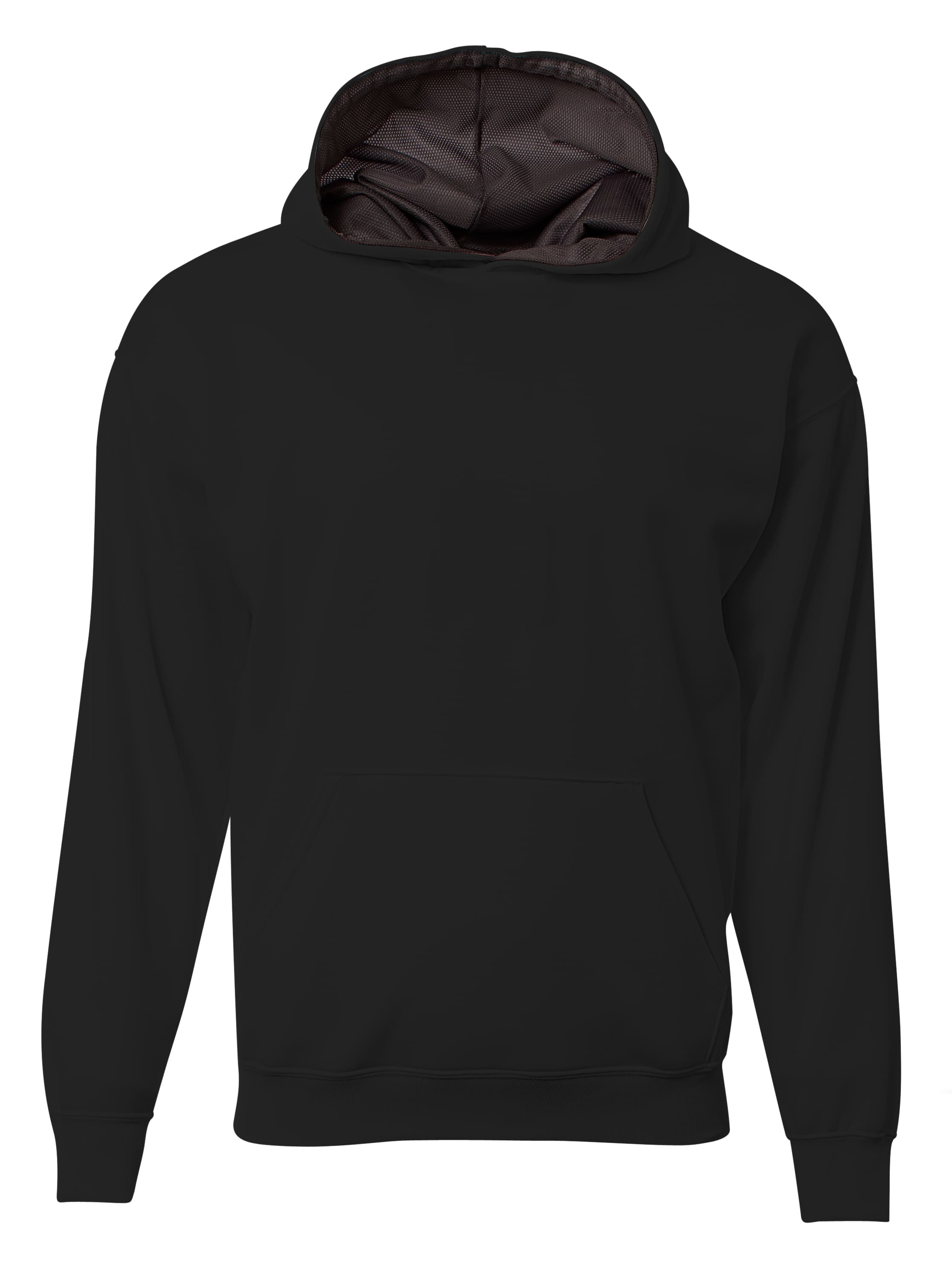 A4 Sprint Fleece Hoodie - BLACK - front