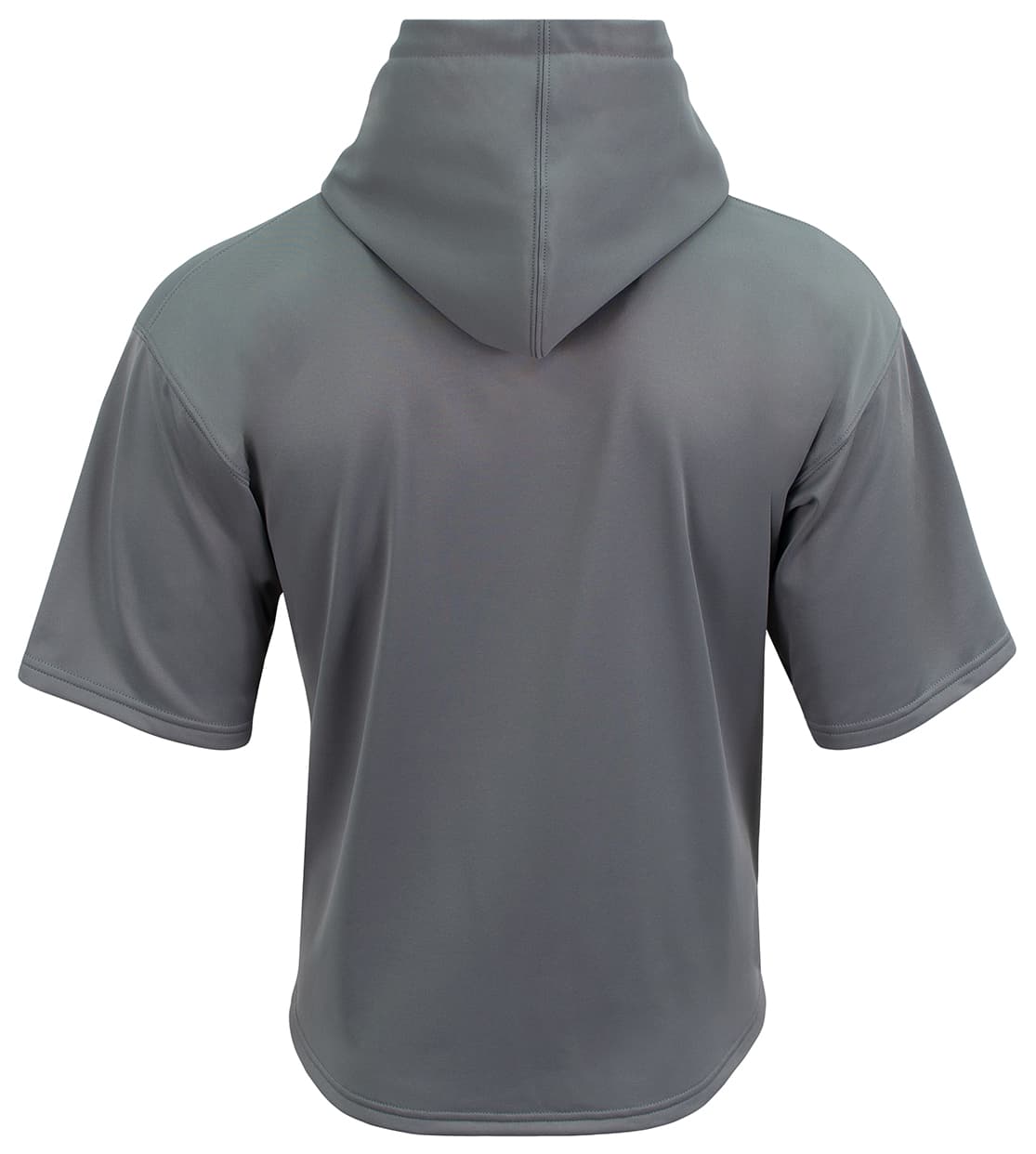 A4 Youth Sprint Short Sleeve Fleece Hoodie - GRAPHITE - back