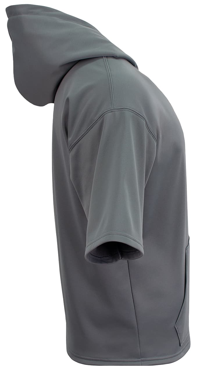 A4 Youth Sprint Short Sleeve Fleece Hoodie - GRAPHITE - side