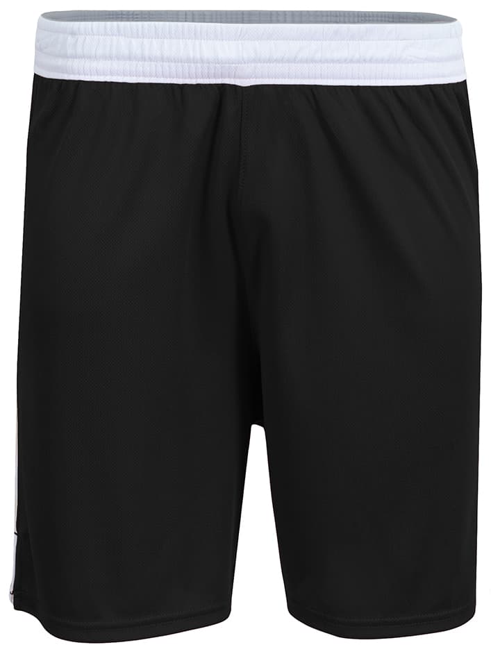 A4 Youth Defender Basketball Shorts - BLACK/WHITE - front