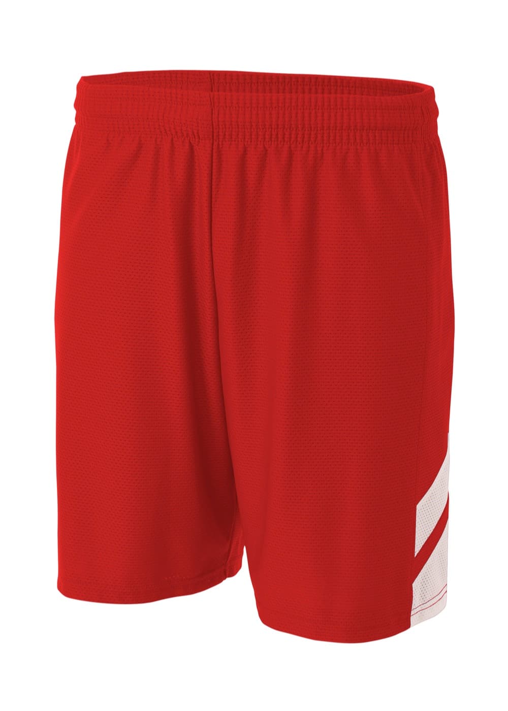 A4 Fast Break Short - SCARLET/WHITE - front
