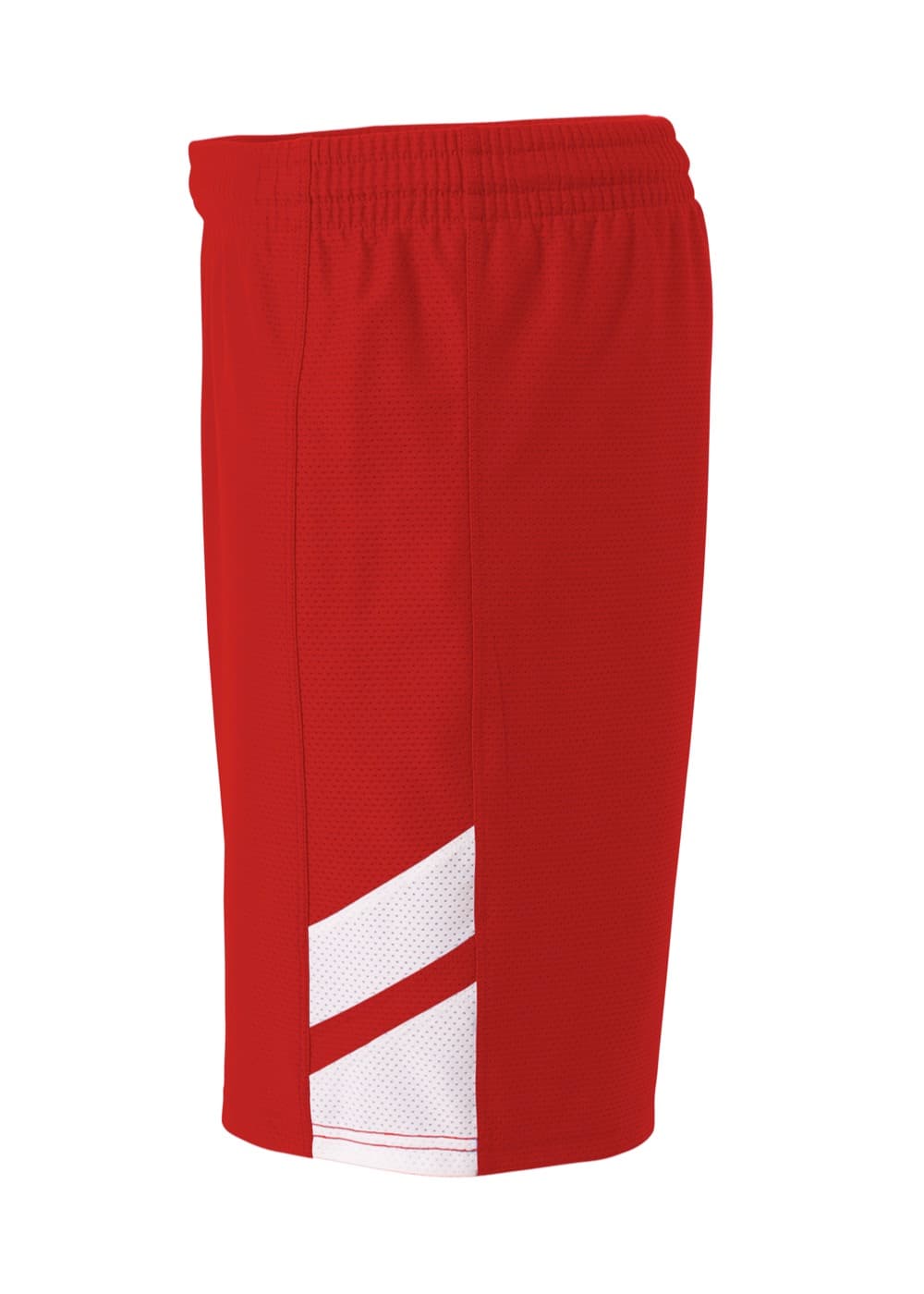 A4 Fast Break Short - SCARLET/WHITE - side