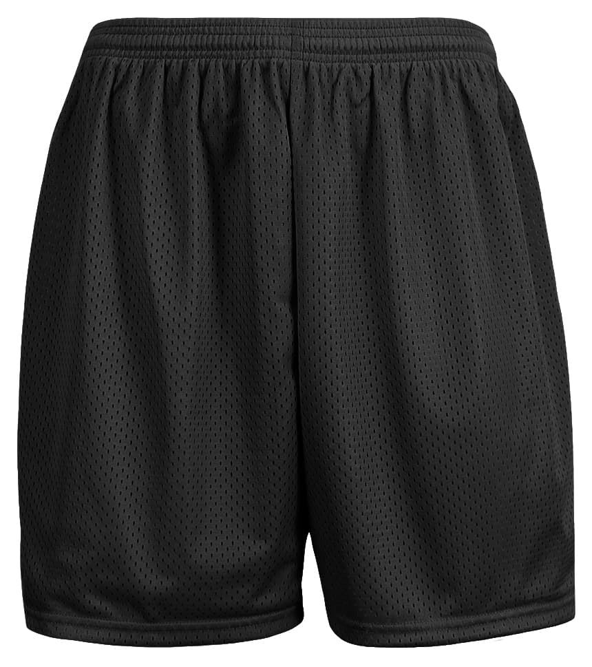 A4 Sprint 4" Lined Tricot Mesh Shorts - BLACK - front