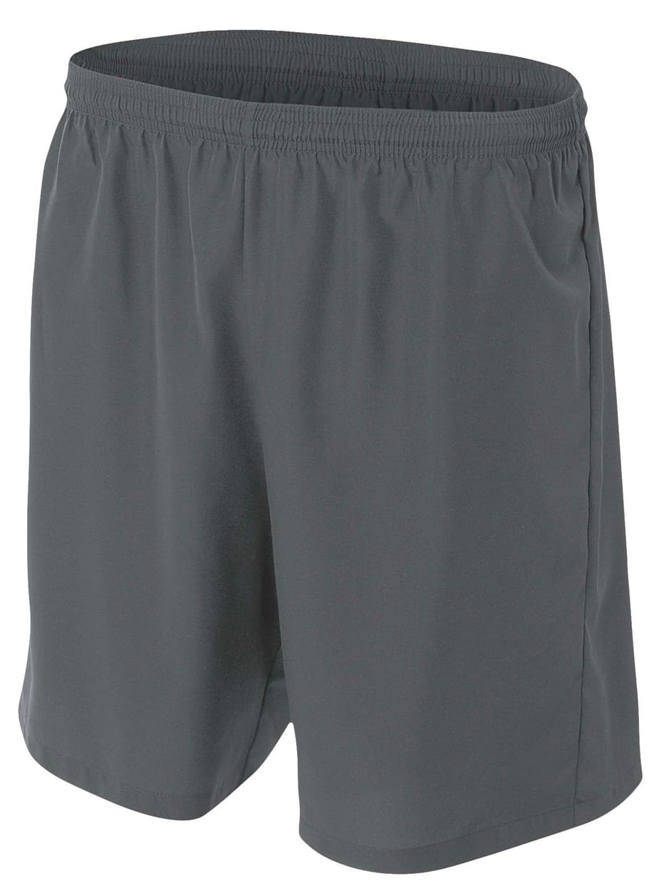 A4 Woven Soccer Short - GRAPHITE - front