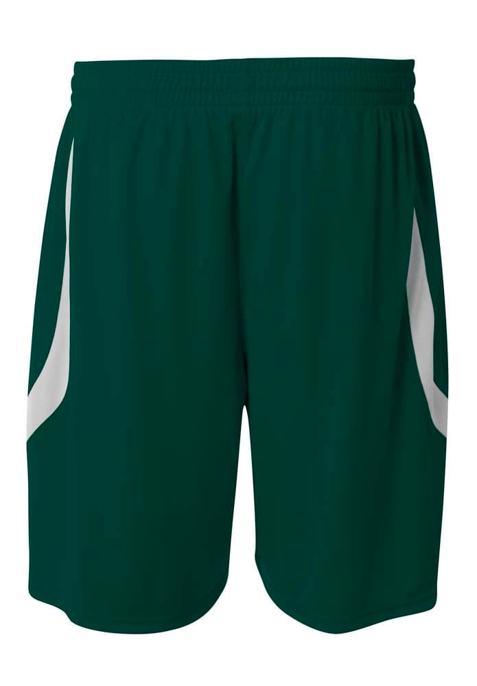 A4 Double Double Short - FOREST/WHITE - back