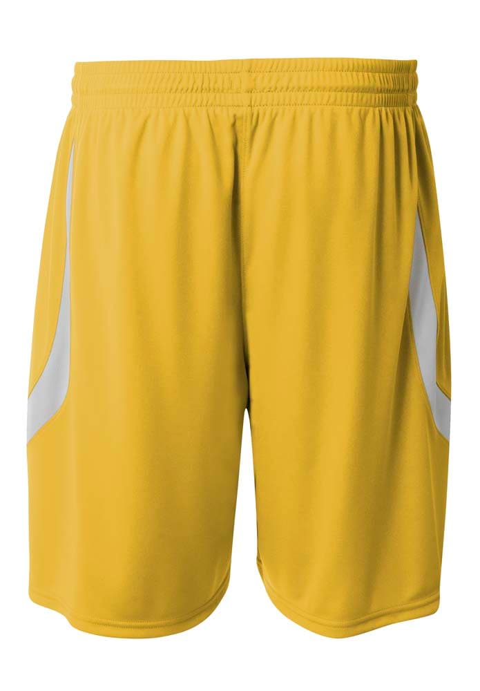 A4 Double Double Short - GOLD/WHITE - back