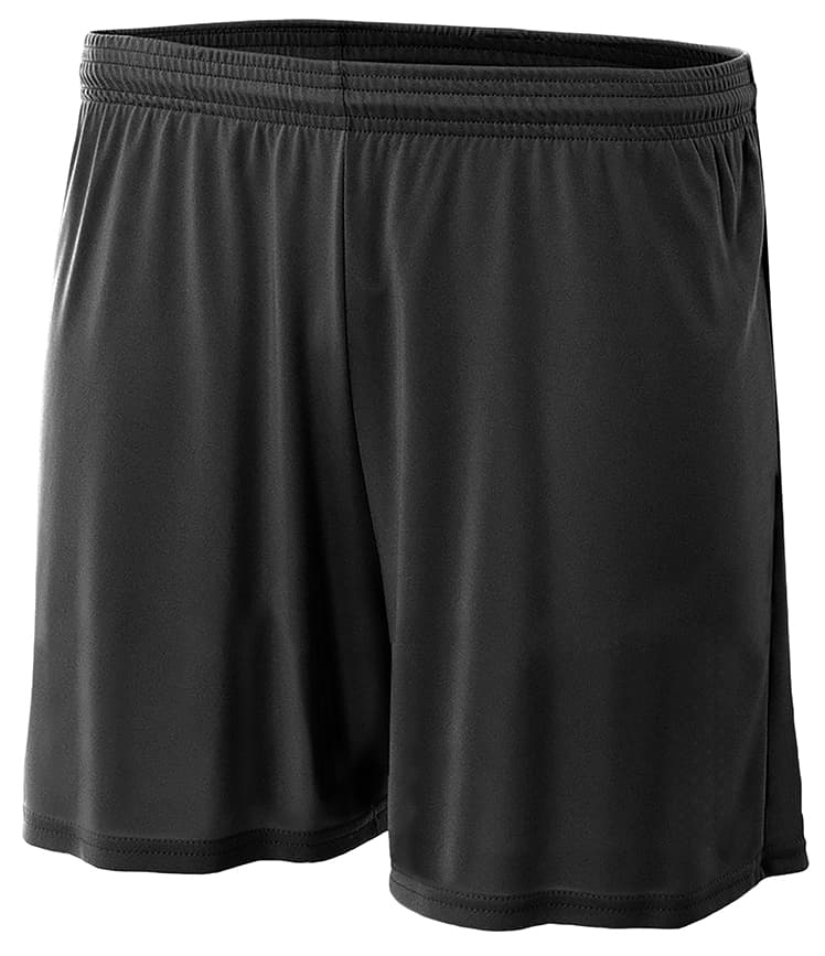 A4 4" Youth Cooling performance Shorts - BLACK - front