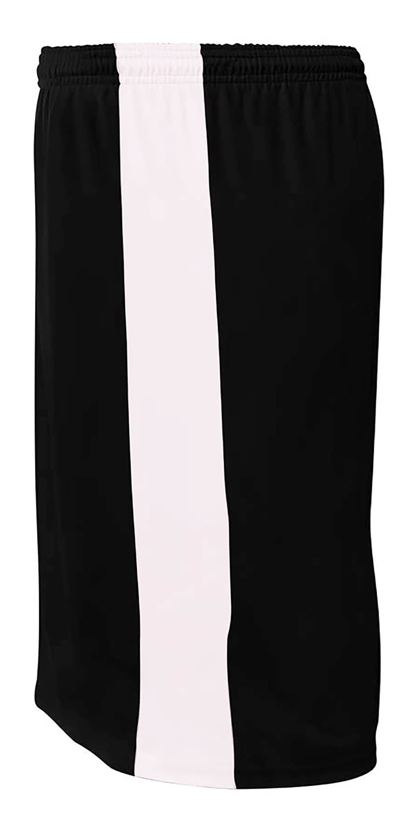 A4 6"  Youth Reversible Moisture Management - BLACK/WHITE - side