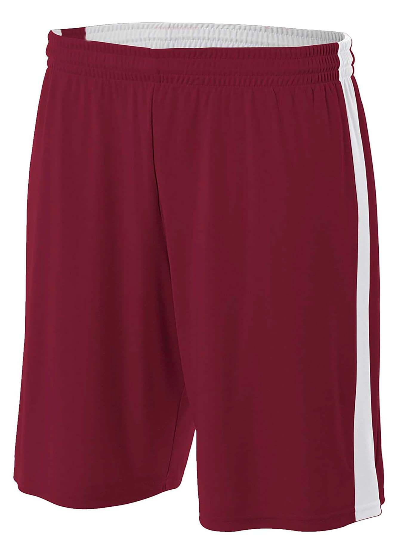 A4 6"  Youth Reversible Moisture Management - CARDINAL/WHITE - front