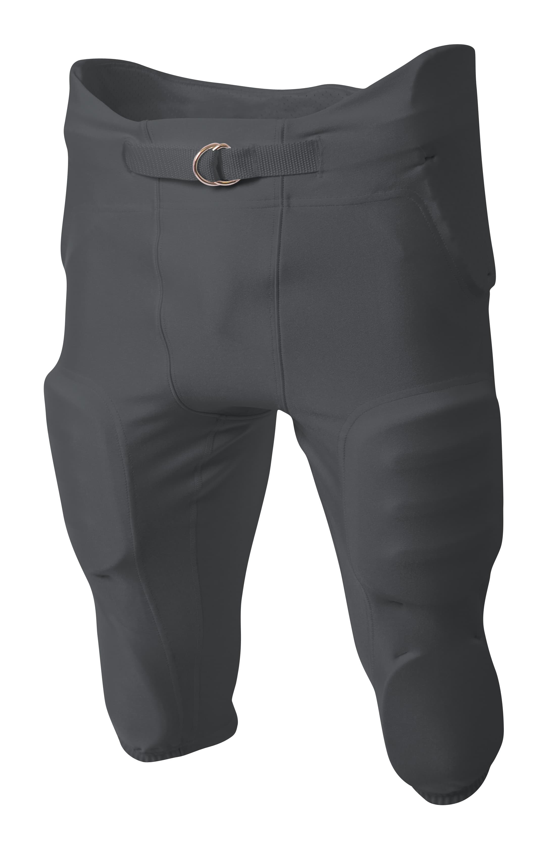 A4 Integrated Zone Football Pant - GRAPHITE - front