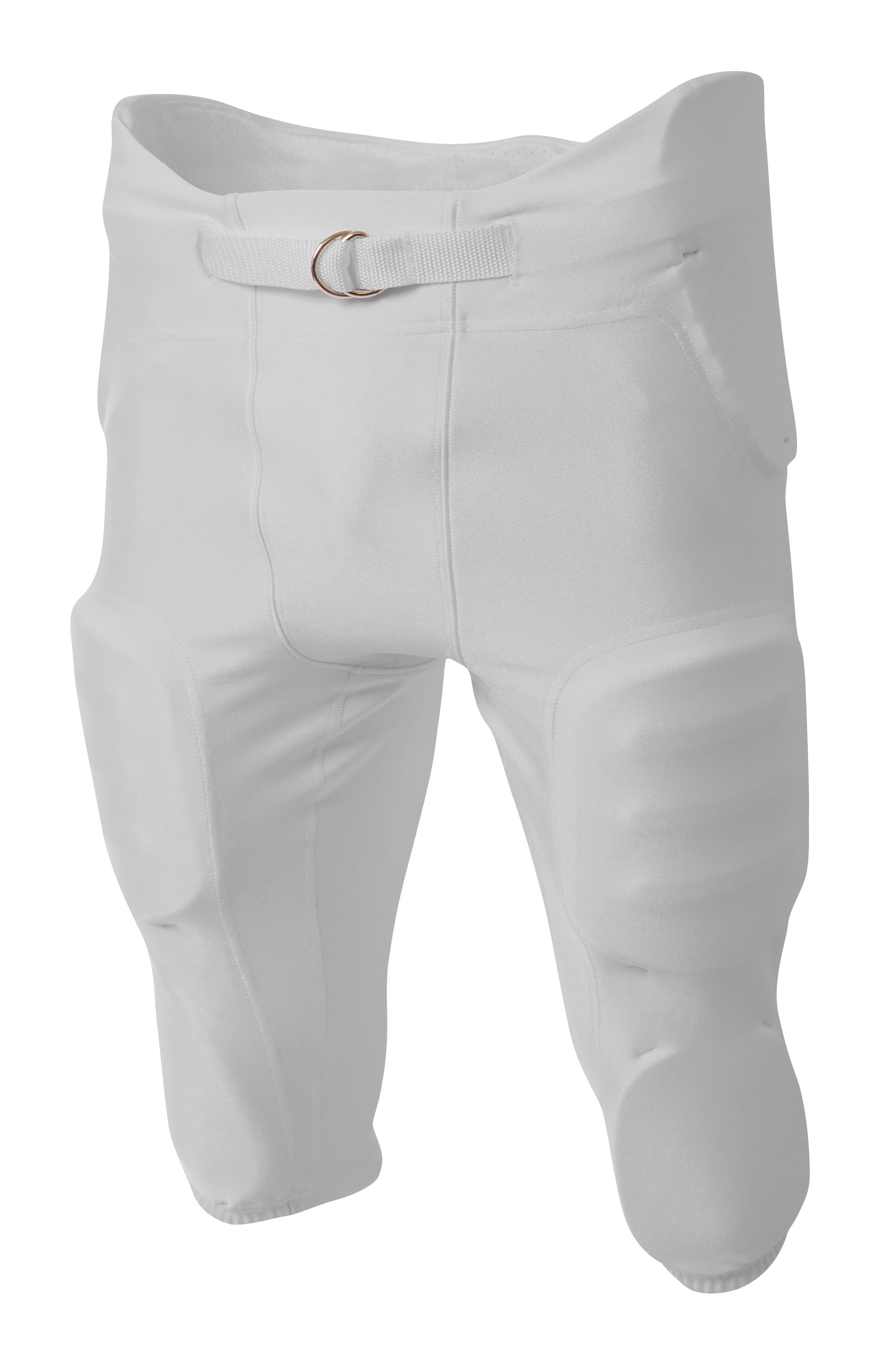 A4 Integrated Zone Football Pant - SILVER - front