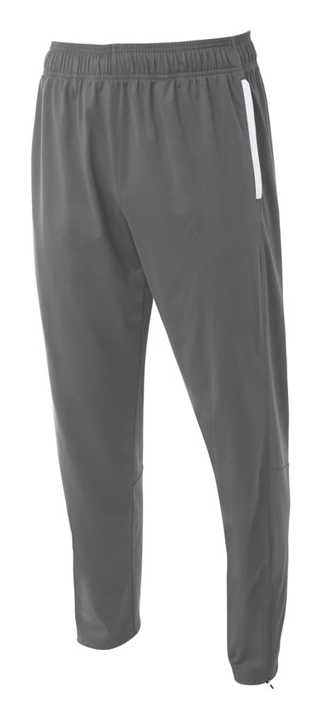 A4 Youth League Warm Up Pant - GRAPHITE/WHITE - front