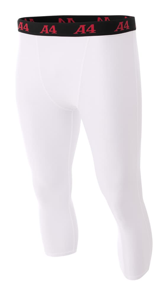 A4 Compression Tight - WHITE - front