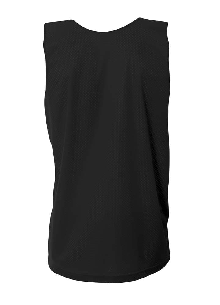 A4 Reversible Mesh Tank - BLACK/WHITE - back