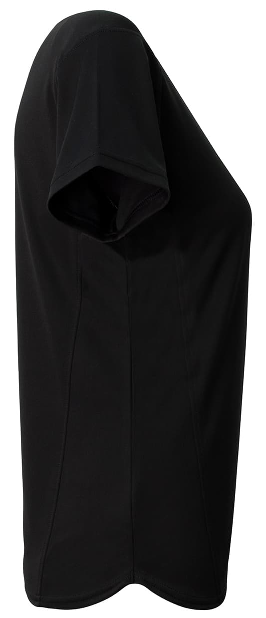A4 Girl's Pro DNA Softball Jersey - BLACK - side