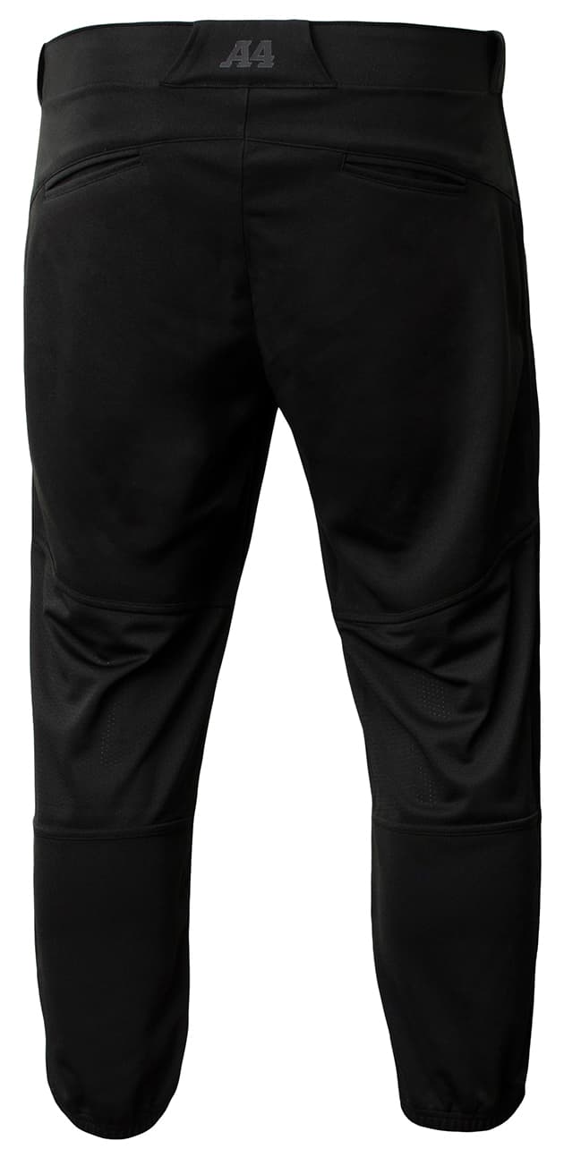 A4 Girl's Pro DNA Softball Pant - BLACK - back