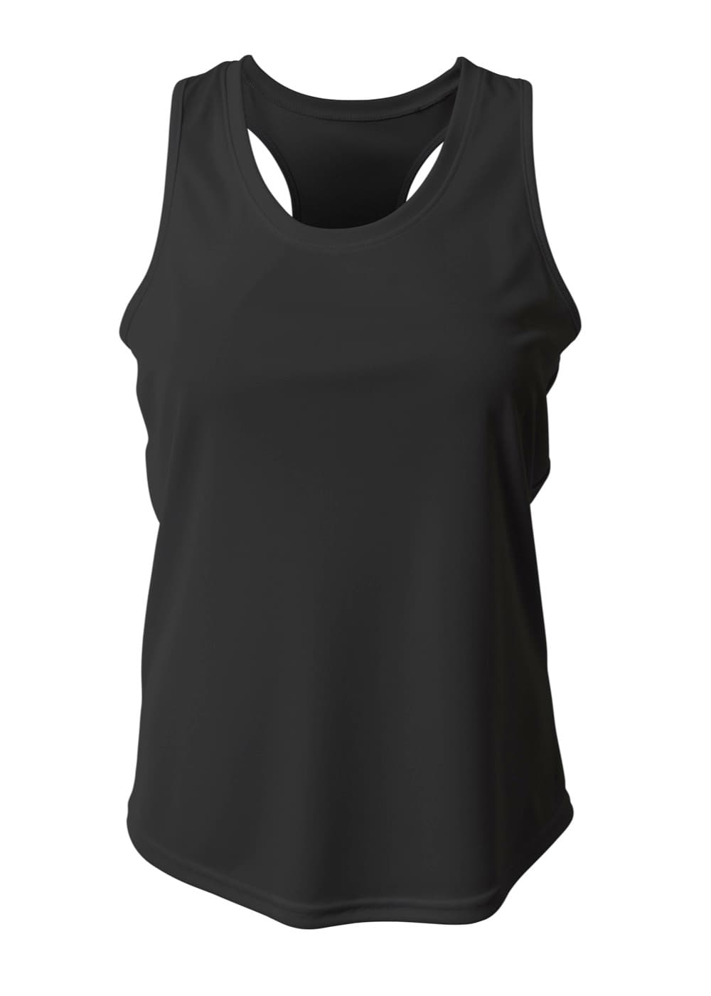 A4 Athletic Racerback Tank - BLACK - front