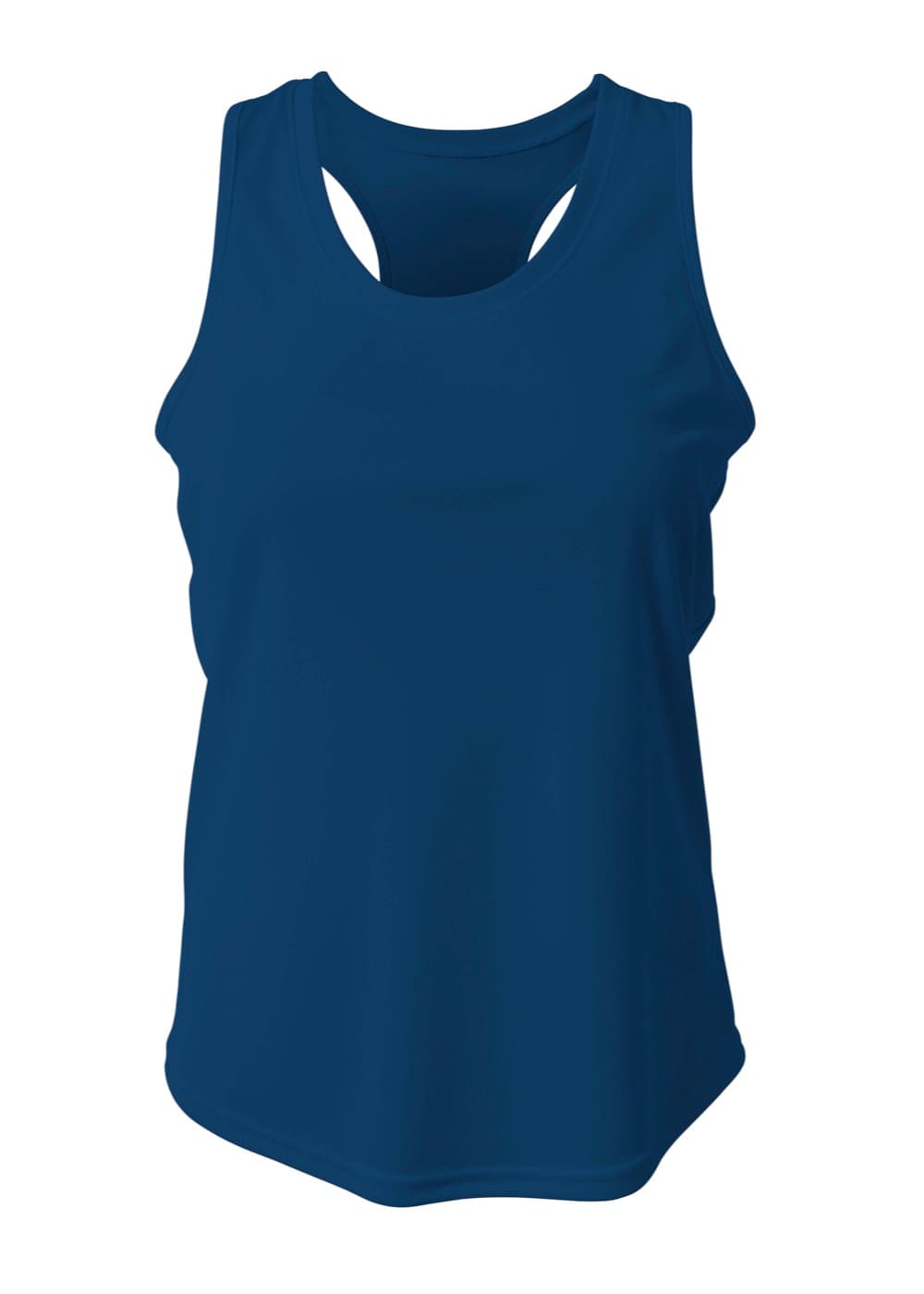 A4 Athletic Racerback Tank - NAVY - front