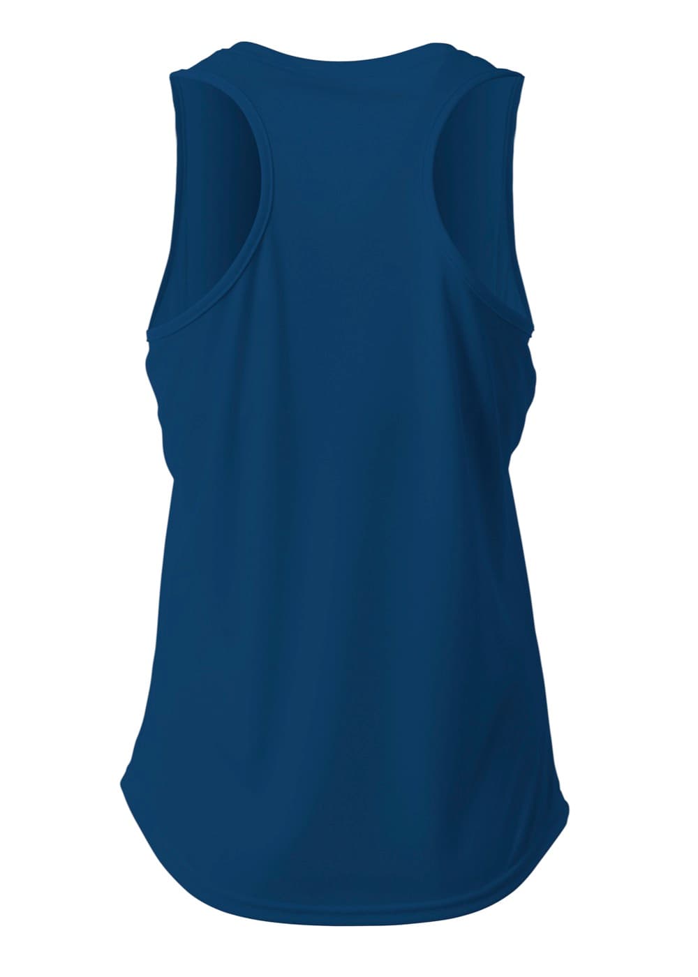 A4 Athletic Racerback Tank - NAVY - back