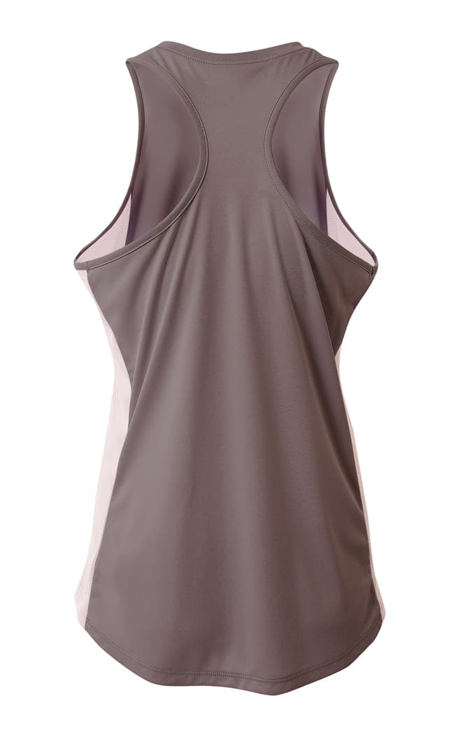 A4 Pacer Singlet with Racerback - GRAPHITE/WHITE - back